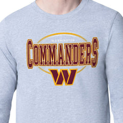 Washington Commanders Starter Team Track Graphic Long Sleeve T-Shirt - Heather Gray - NFL