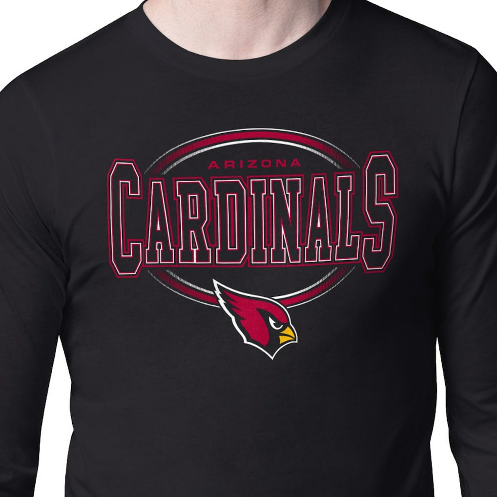 Arizona Cardinals Starter Team Track Graphic Long Sleeve T-Shirt - Black - NFL