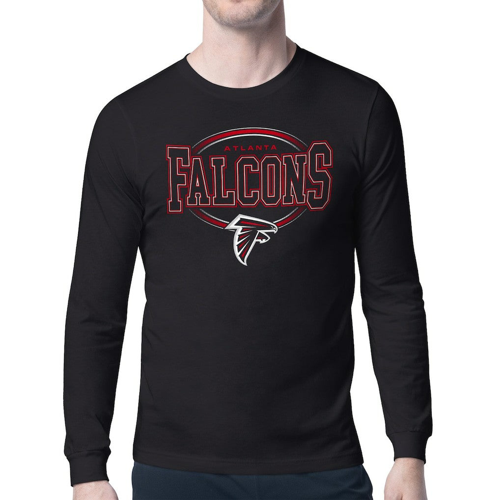 Atlanta Falcons Starter Team Track Graphic Long Sleeve T-Shirt - Black - NFL