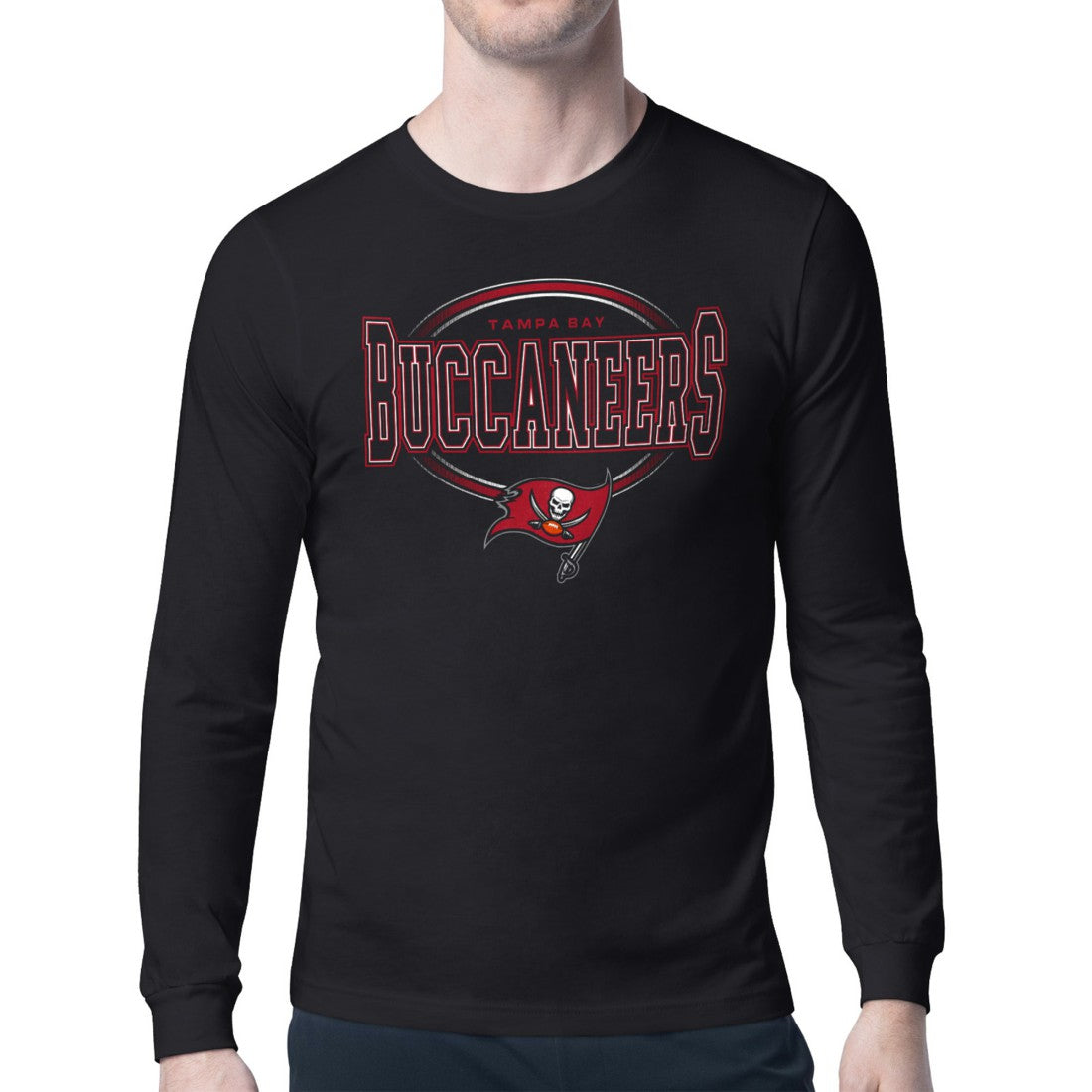 Tampa Bay Buccaneers Starter Team Track Graphic Long Sleeve T-Shirt - Black - NFL