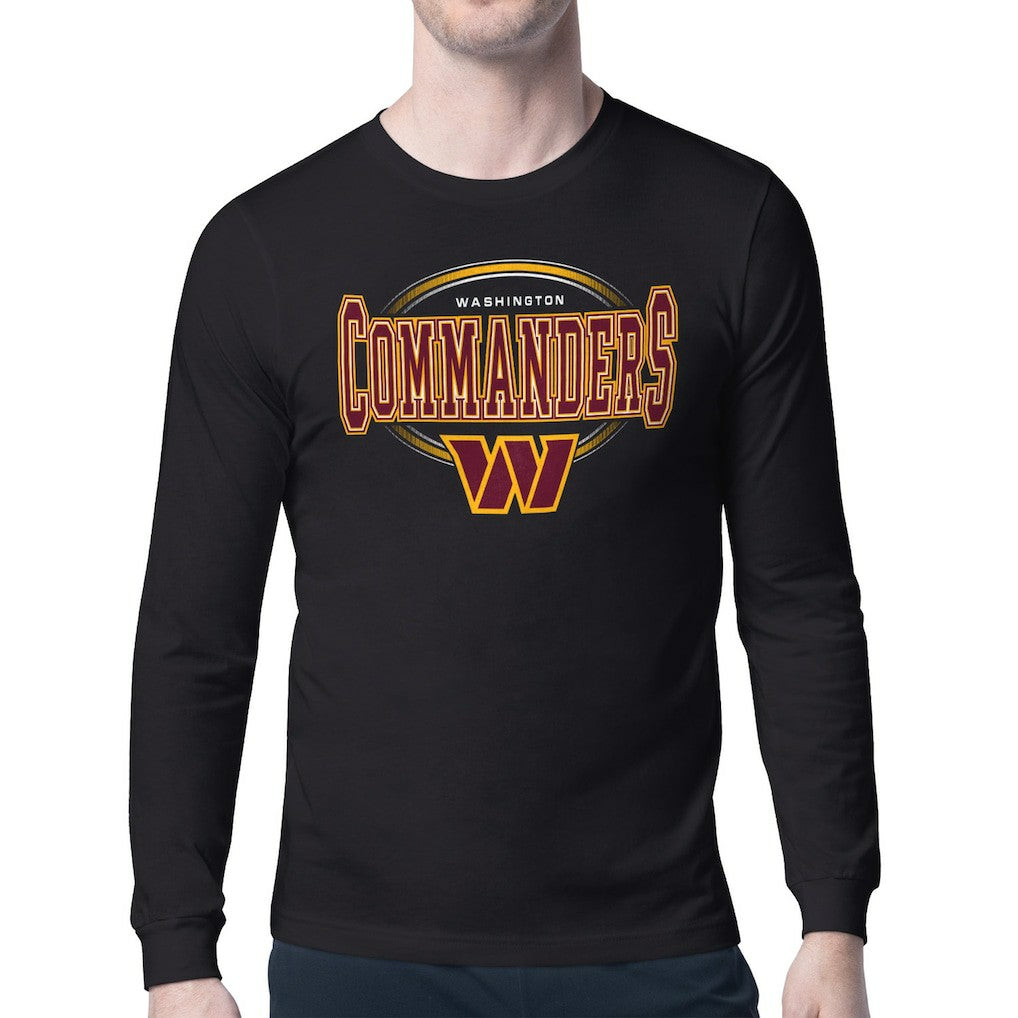 Washington Commanders Starter Team Track Graphic Long Sleeve T-Shirt - Black - NFL