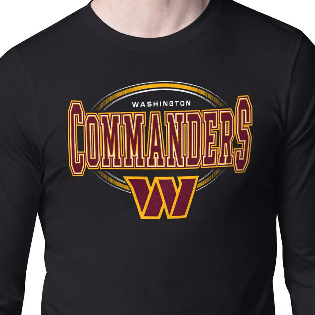 Washington Commanders Starter Team Track Graphic Long Sleeve T-Shirt - Black - NFL