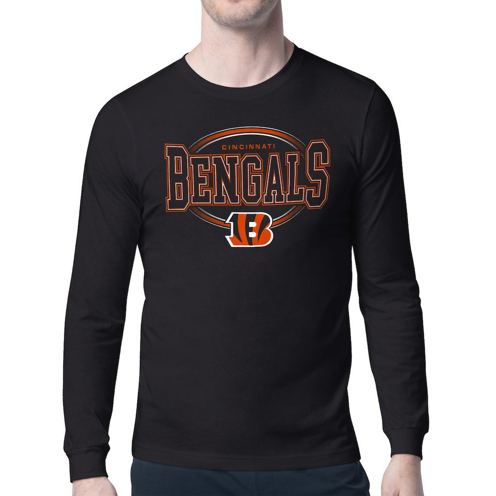 Cincinnati Bengals Starter Team Track Graphic Long Sleeve T-Shirt - Black - NFL
