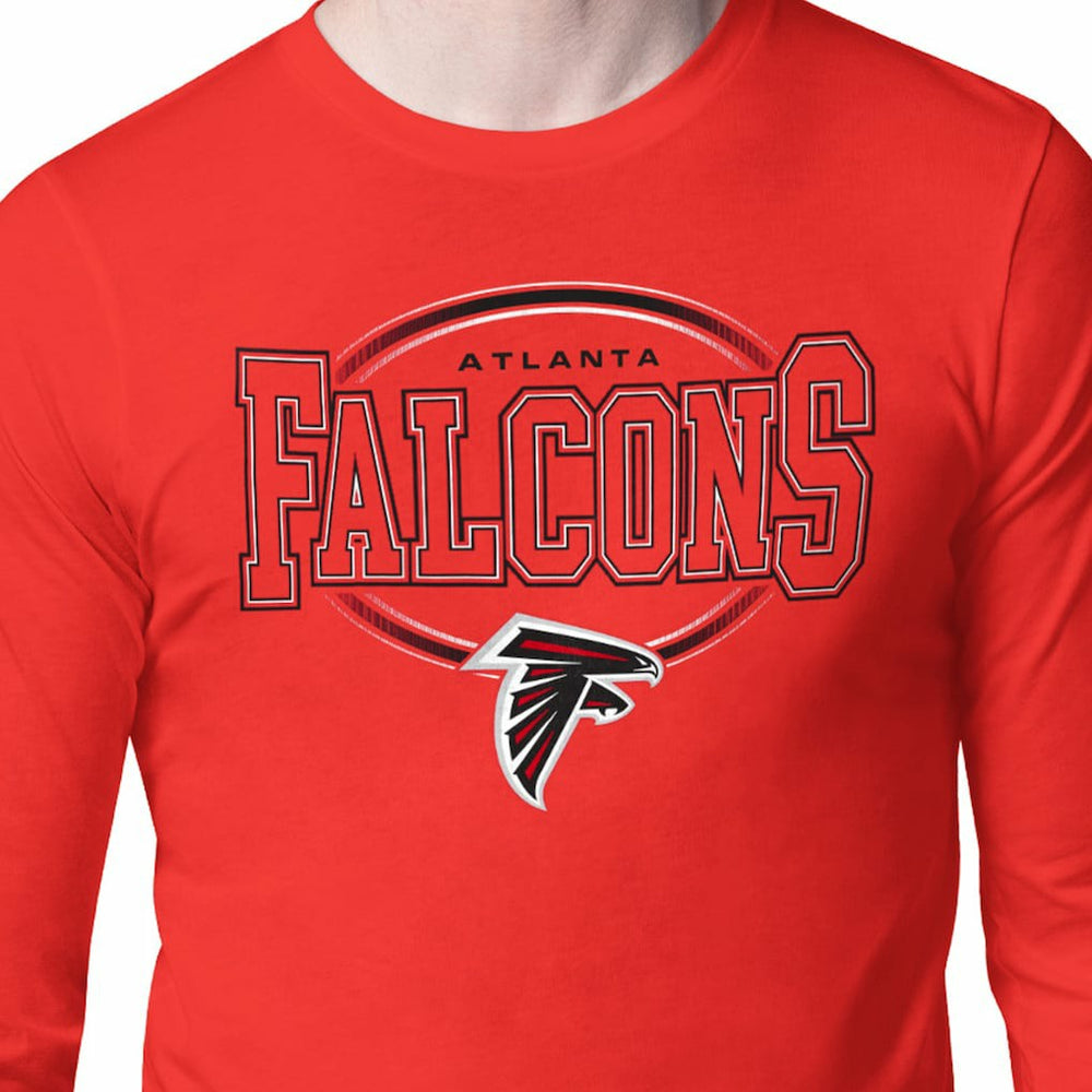 Atlanta Falcons Starter Team Track Graphic Long Sleeve T-Shirt - Red - NFL