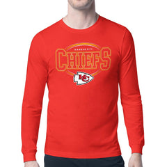Kansas City Chiefs Starter Team Track Graphic Long Sleeve T-Shirt - Red - NFL
