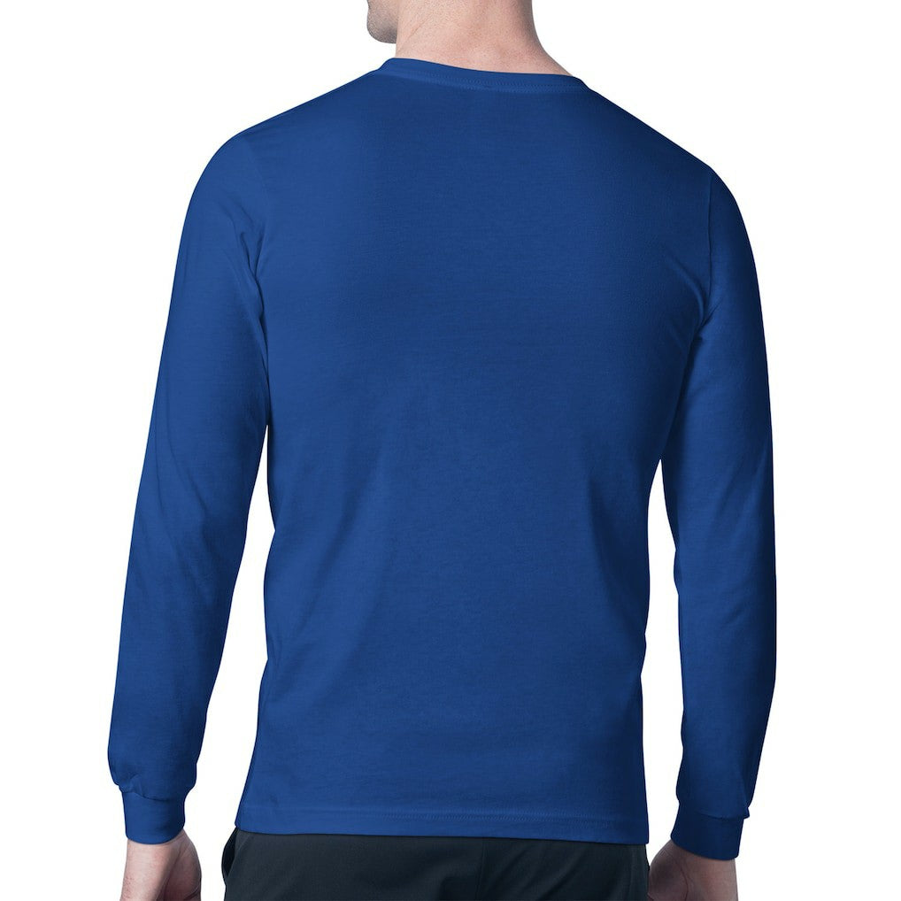New York Giants Starter Team Track Graphic Long Sleeve T-Shirt - Royal - NFL