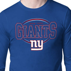 New York Giants Starter Team Track Graphic Long Sleeve T-Shirt - Royal - NFL