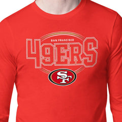 San Francisco 49ers Starter Team Track Graphic Long Sleeve T-Shirt - Scarlet - NFL