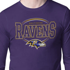 Baltimore Ravens Starter Team Track Graphic Long Sleeve T-Shirt - Purple - NFL