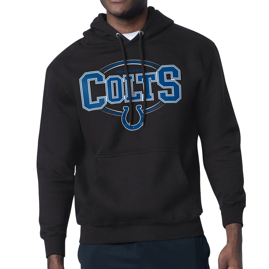 Indianapolis Colts Starter Team Track Graphic Pullover Hoodie - Black - NFL