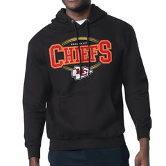 Kansas City Chiefs Starter Team Track Graphic Pullover Hoodie - Black - NFL