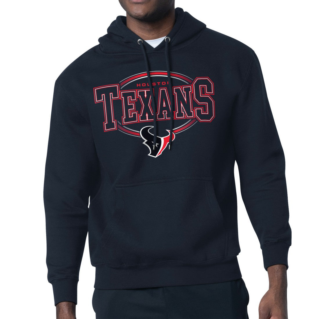 Houston Texans Starter Team Track Graphic Pullover Hoodie - Navy - NFL