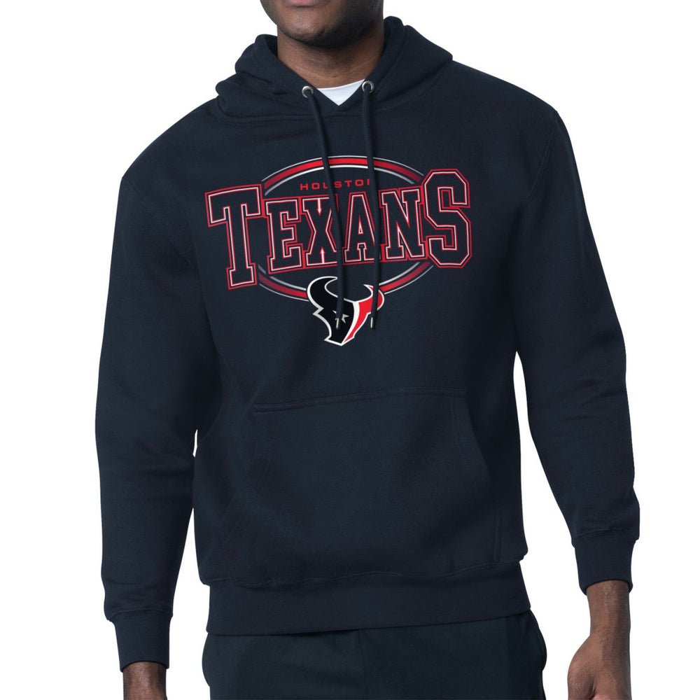 Houston Texans Starter Team Track Graphic Pullover Hoodie - Navy - NFL