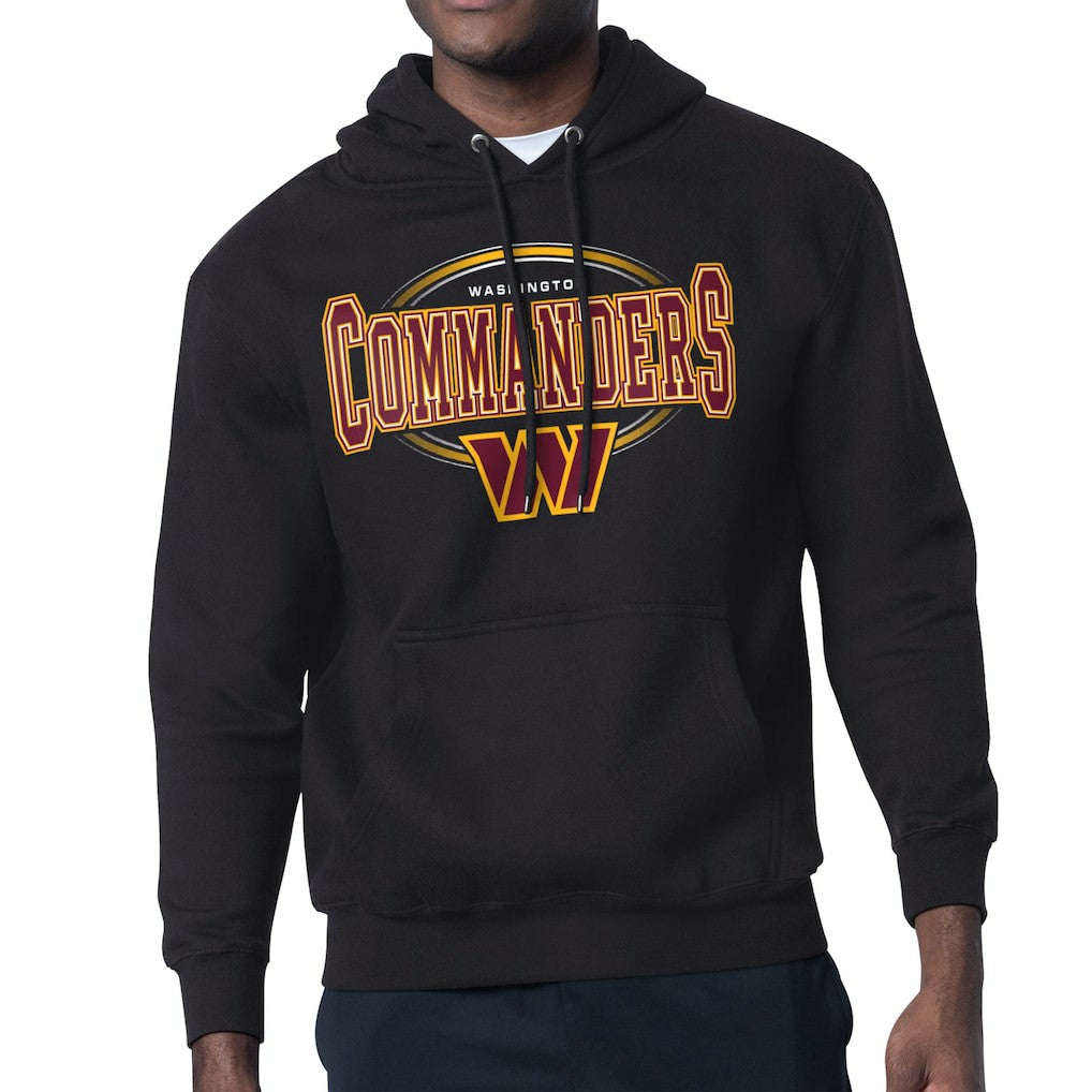 Washington Commanders Starter Team Track Graphic Pullover Hoodie - Black - NFL