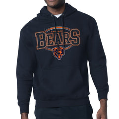 Chicago Bears Starter Team Track Graphic Pullover Hoodie - Navy - NFL