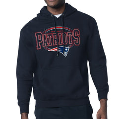 New England Patriots Starter Team Track Graphic Pullover Hoodie - Navy - NFL