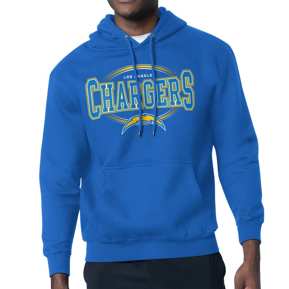 Los Angeles Chargers Starter Team Track Graphic Pullover Hoodie - Royal - NFL