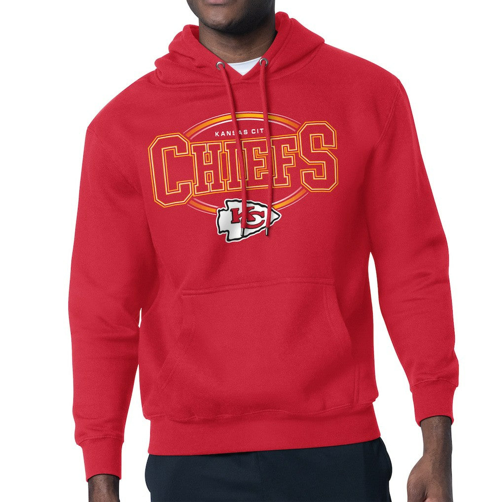 Kansas City Chiefs Starter Team Track Graphic Pullover Hoodie - Red - NFL