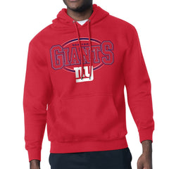 New York Giants Starter Team Track Graphic Pullover Hoodie - Red - NFL
