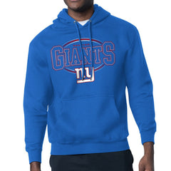 New York Giants Starter Team Track Graphic Pullover Hoodie - Royal - NFL