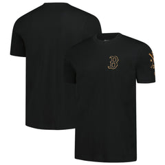 Boston Red Sox New Era Bronze Logo with Cross Bats Established T-Shirt Sale