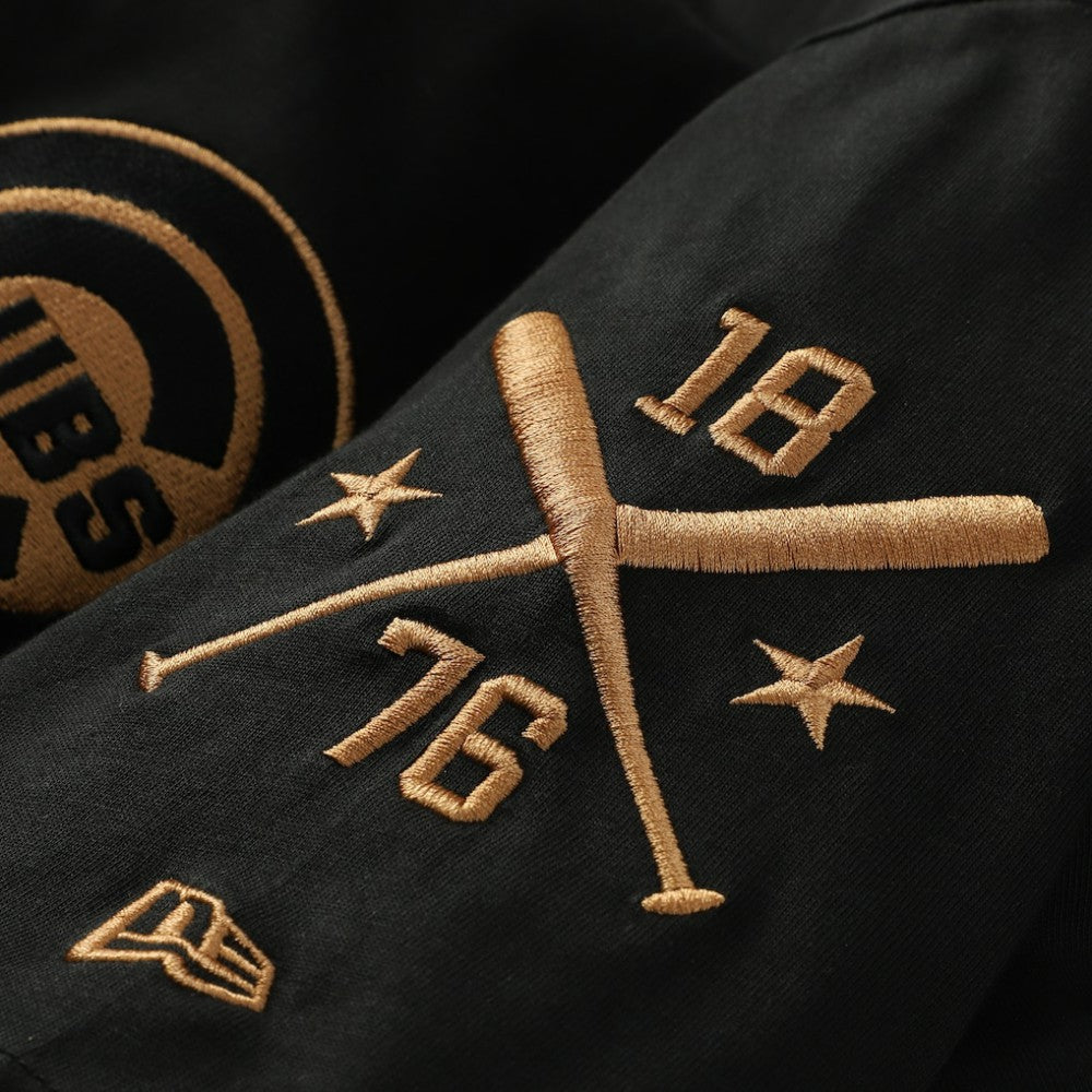 Chicago Cubs New Era Bronze Logo with Cross Bats Established T-Shirt Near Me