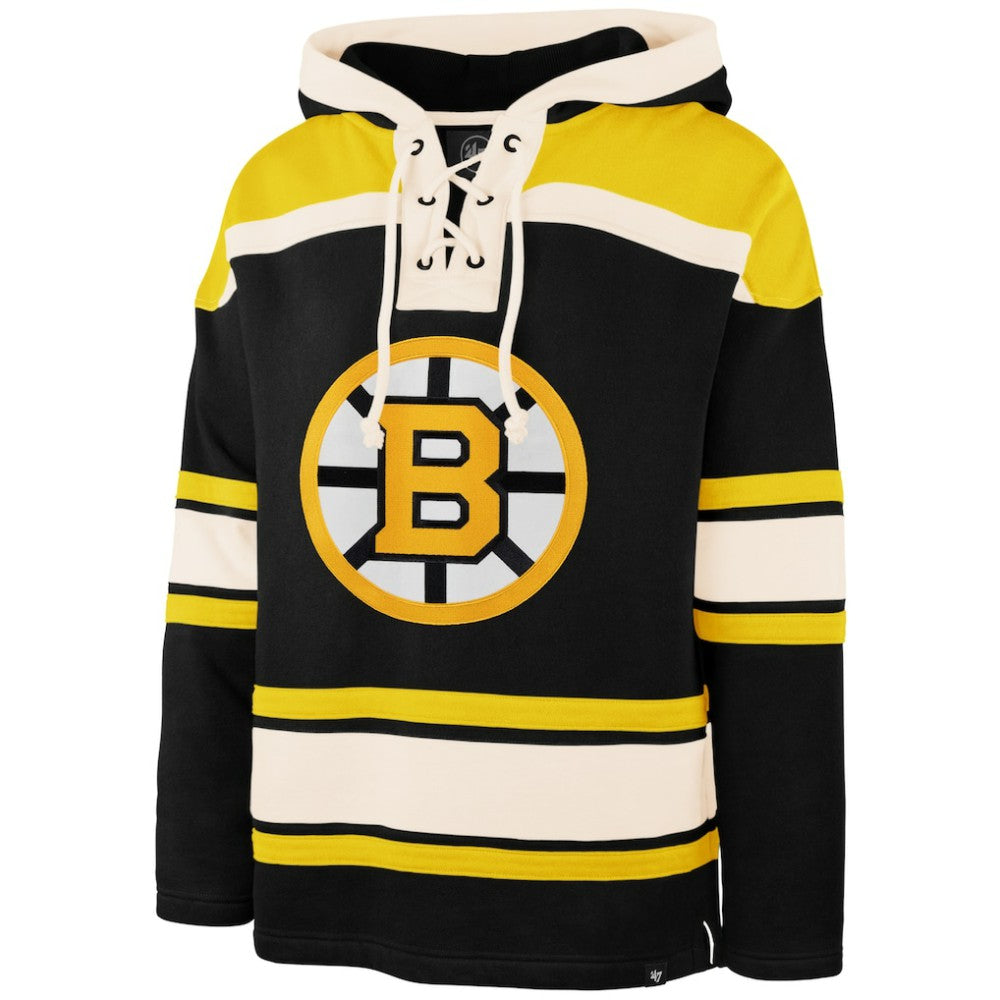 David Pastrnak Boston Bruins '47 Player Name & Number Lacer Hoodie - Black | 47 brand near me