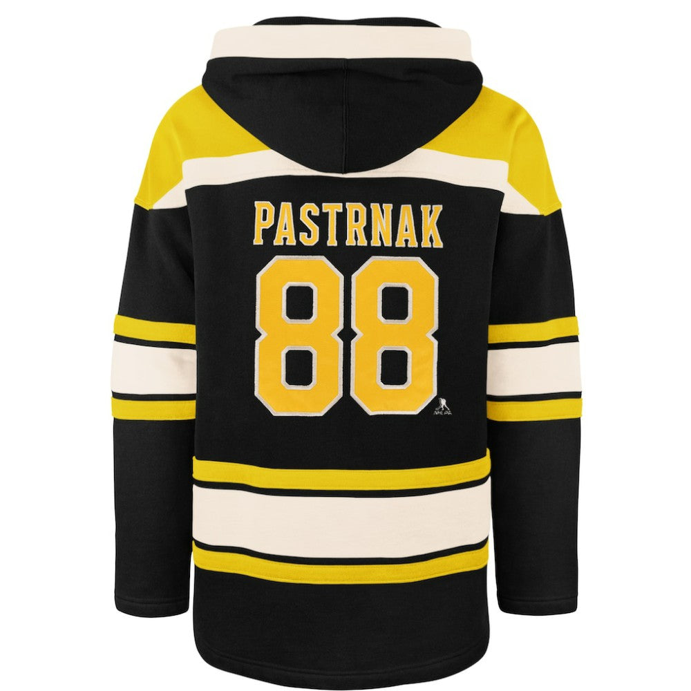 David Pastrnak Boston Bruins '47 Player Name & Number Lacer Hoodie - Black | 47 brand near me