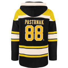 David Pastrnak Boston Bruins '47 Player Name & Number Lacer Hoodie - Black | 47 brand near me