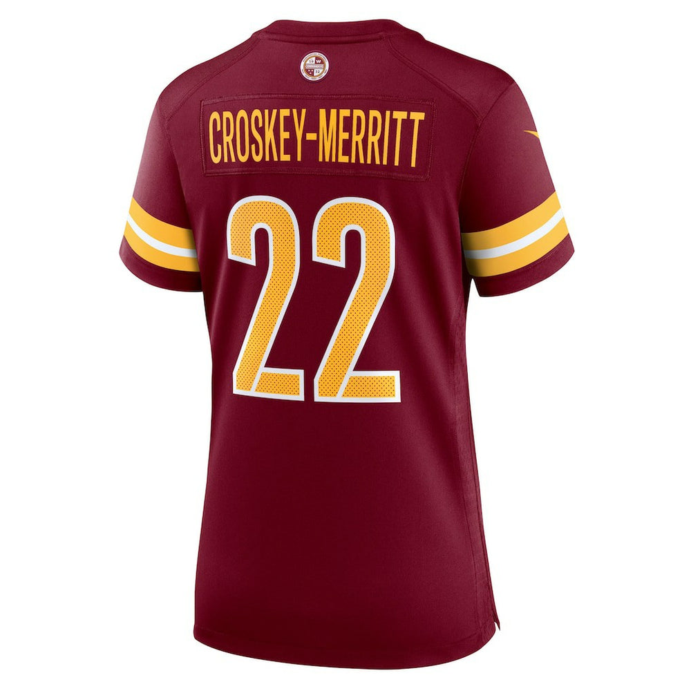 Jacory Croskey-Merritt Washington Commanders Women's Team Game Jersey - Burgundy - Nike