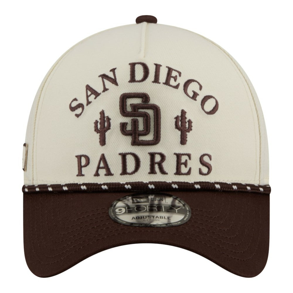 San Diego Padres New Era 2026 Spring Training Fan Pack Rope A-Frame 9FORTY Adjustable Hat for sale