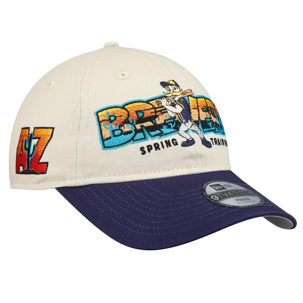 Milwaukee Brewers New Era Youth 2026 Spring Training Fan Pack Batter 9TWENTY Adjustable Hat Near Me