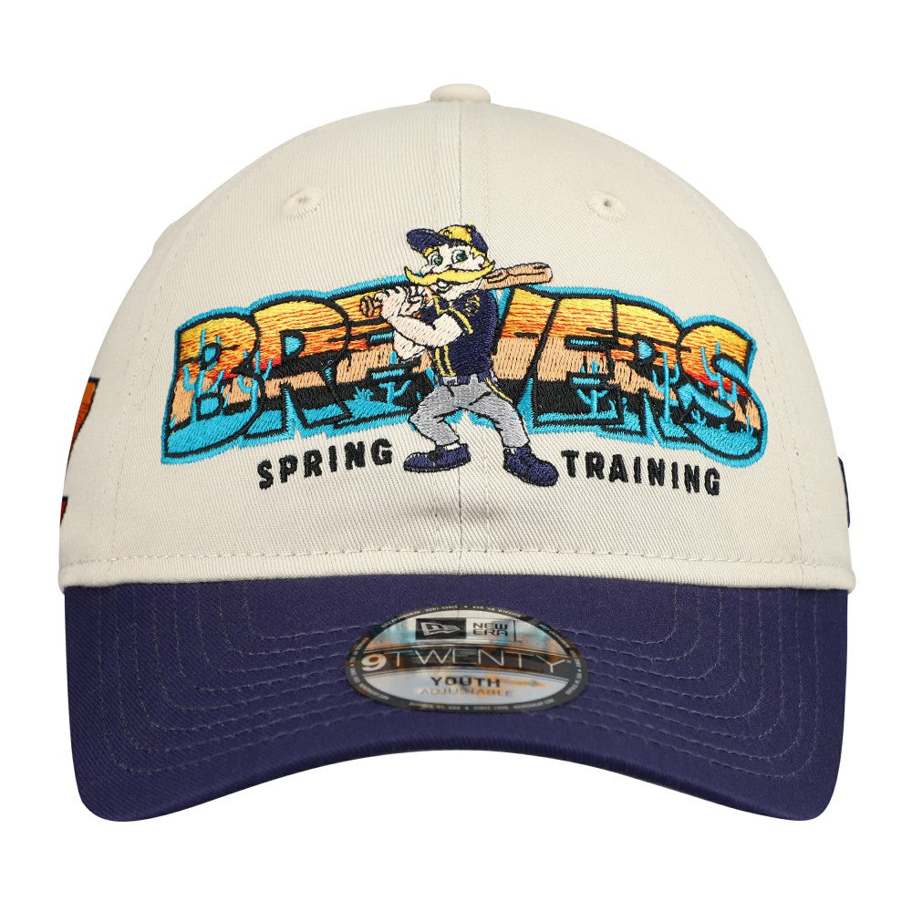 Milwaukee Brewers New Era Youth 2026 Spring Training Fan Pack Batter 9TWENTY Adjustable Hat Near Me