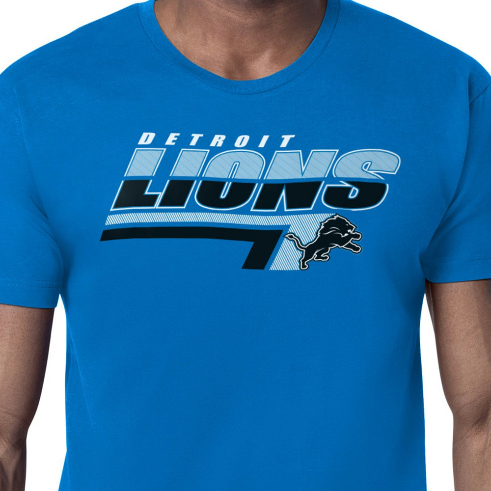 Detroit Lions Starter Logo Push Graphic T-Shirt - Blue - NFL