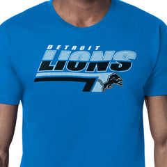 Detroit Lions Starter Logo Push Graphic T-Shirt - Blue - NFL