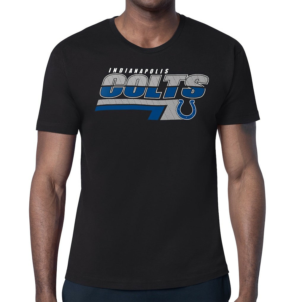 Indianapolis Colts Starter Logo Push Graphic T-Shirt - Black - NFL