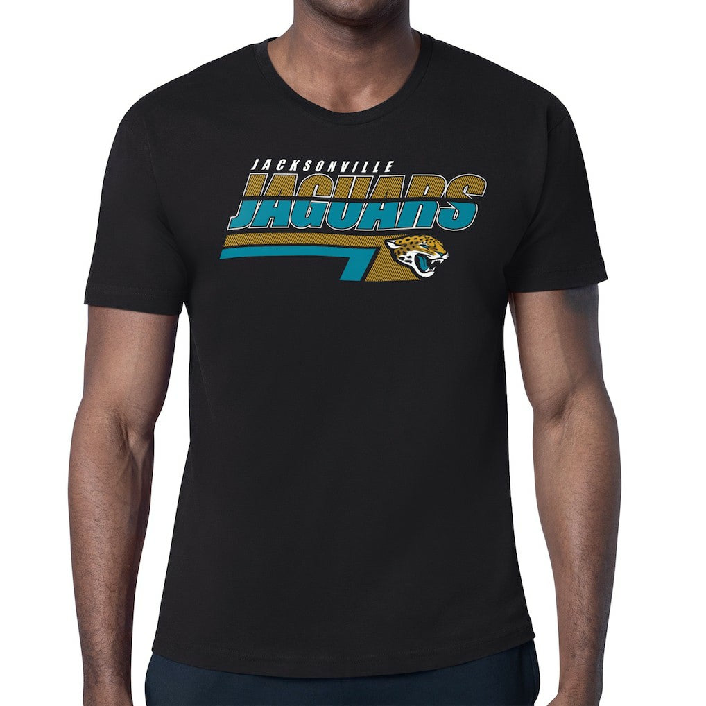 Jacksonville Jaguars Starter Logo Push Graphic T-Shirt - Black - NFL