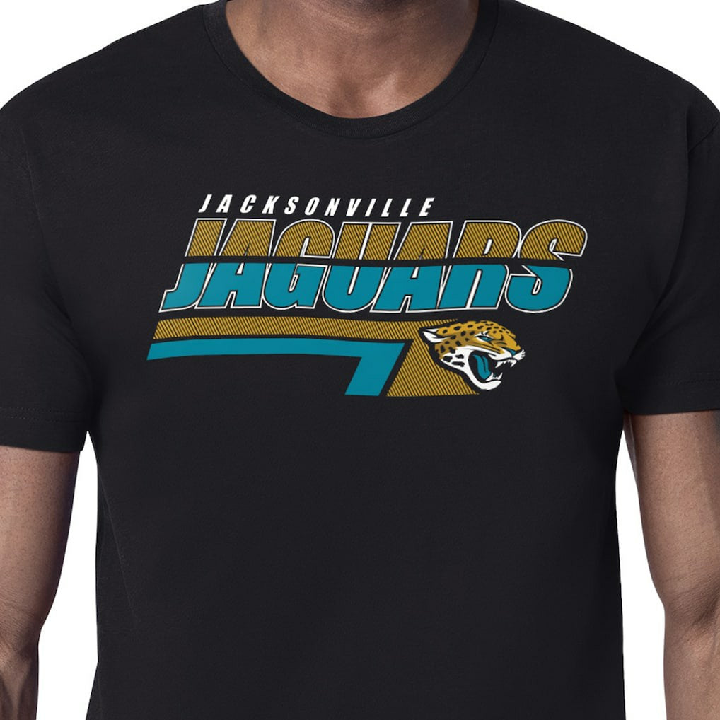 Jacksonville Jaguars Starter Logo Push Graphic T-Shirt - Black - NFL