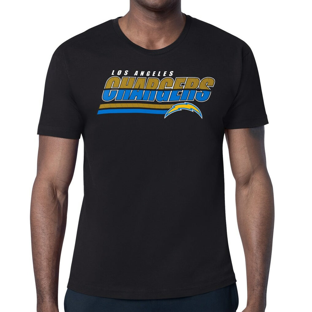 Los Angeles Chargers Starter Logo Push Graphic T-Shirt - Black - NFL