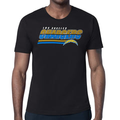 Los Angeles Chargers Starter Logo Push Graphic T-Shirt - Black - NFL