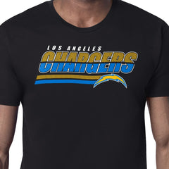 Los Angeles Chargers Starter Logo Push Graphic T-Shirt - Black - NFL