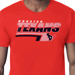 Houston Texans Starter Logo Push Graphic T-Shirt - Red - NFL