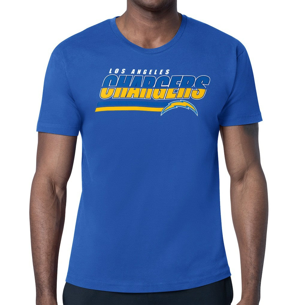 Los Angeles Chargers Starter Logo Push Graphic T-Shirt - Royal - NFL