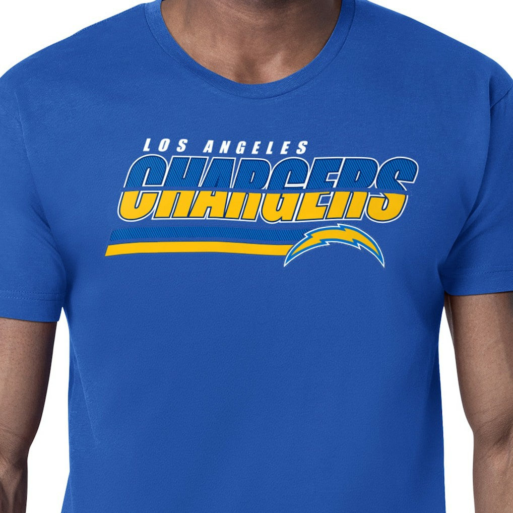 Los Angeles Chargers Starter Logo Push Graphic T-Shirt - Royal - NFL