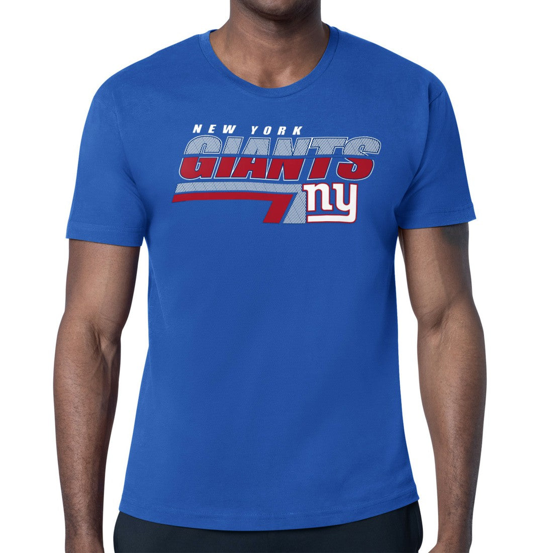 New York Giants Starter Logo Push Graphic T-Shirt - Royal - NFL