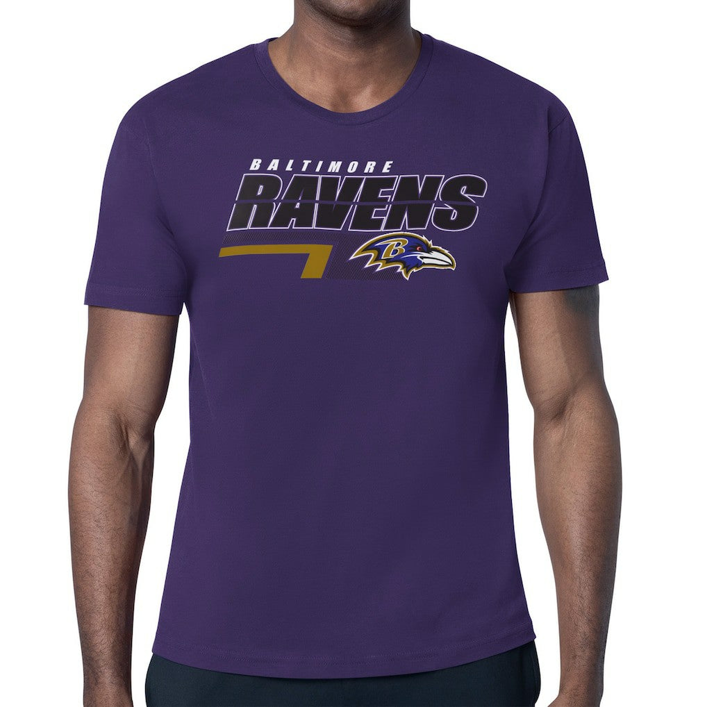 Baltimore Ravens Starter Logo Push Graphic T-Shirt - Purple - NFL