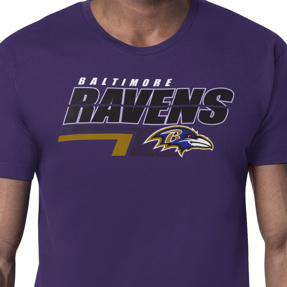 Baltimore Ravens Starter Logo Push Graphic T-Shirt - Purple - NFL