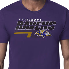 Baltimore Ravens Starter Logo Push Graphic T-Shirt - Purple - NFL