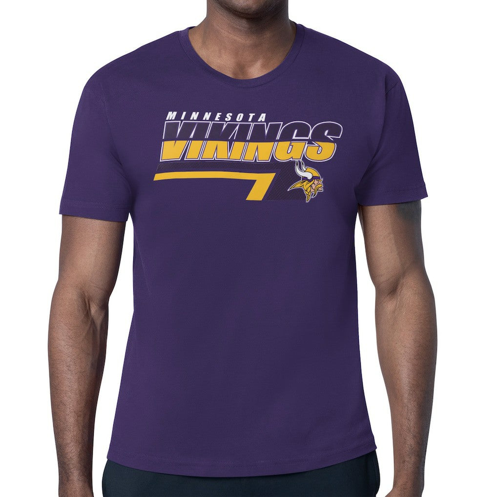 Minnesota Vikings Starter Logo Push Graphic T-Shirt - Purple - NFL