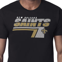 New Orleans Saints Starter Logo Push Graphic T-Shirt - Black - NFL